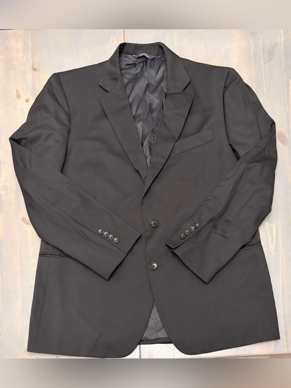 Brooks Brothers 1818 Fitzgerald Men’s Black 2 Piece Suit 46R W40 Wool